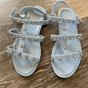 Olivia Miller Blue Gladiator Sandals